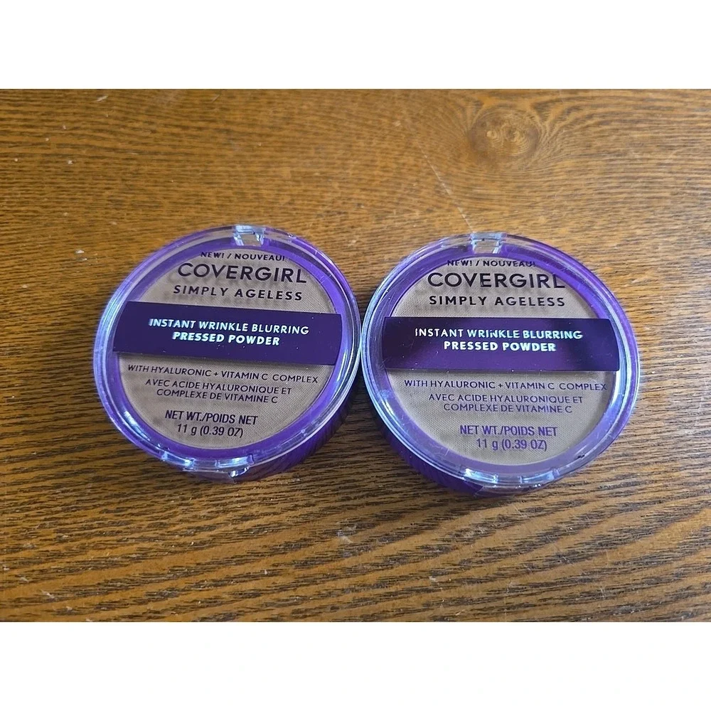 2x Covergirl Simply Ageless Instant Wrinkle Blurring Pressed Powder 275 Sft Sble